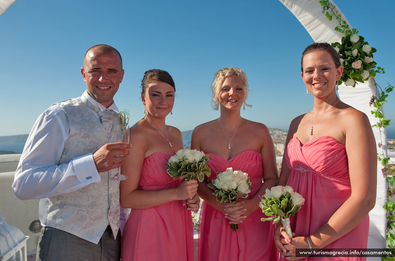 casamento em santorini