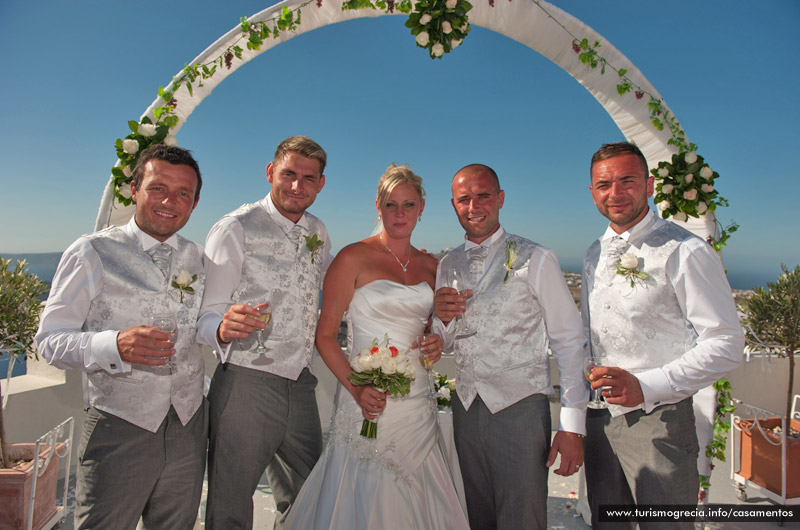 casamento em santorini