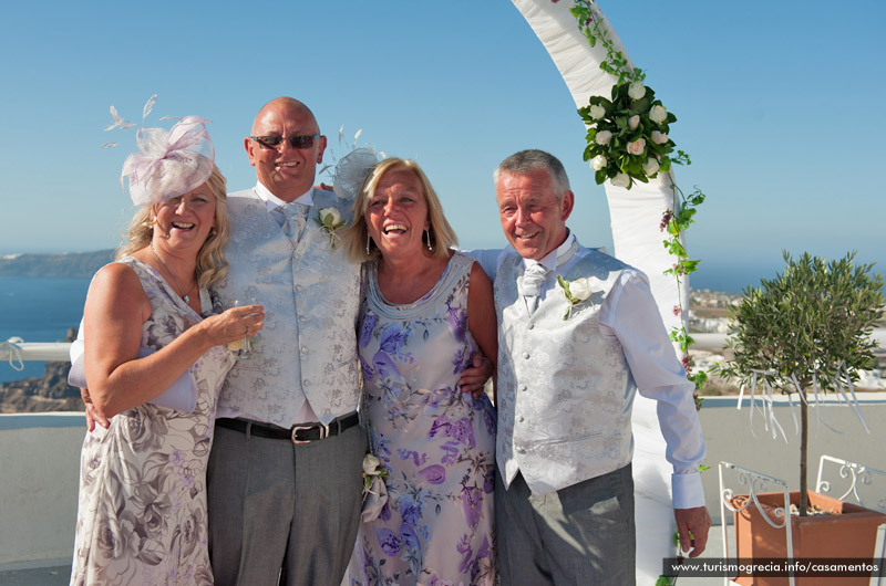 casamento em santorini