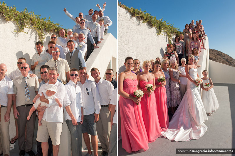 casamento em santorini