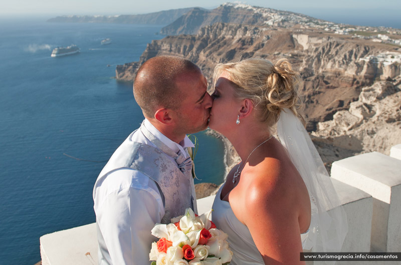 casamento em santorini