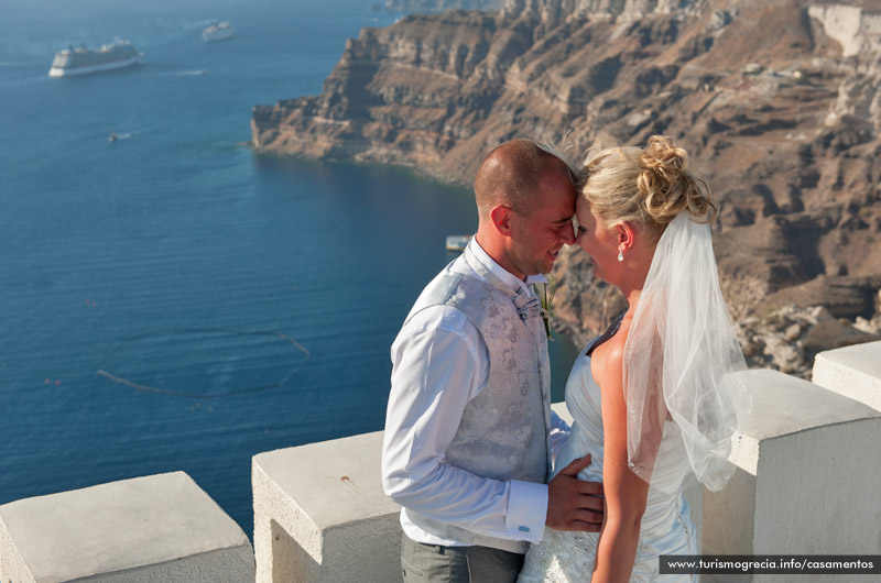 casamento em santorini