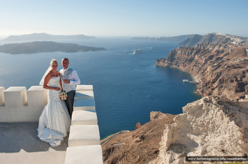 casamento em santorini