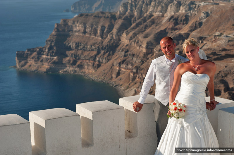 casamento em santorini