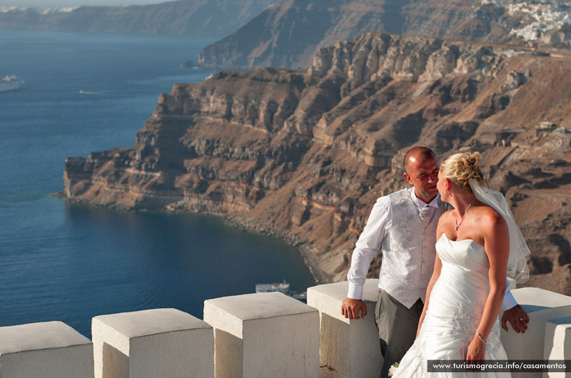 casamento em santorini