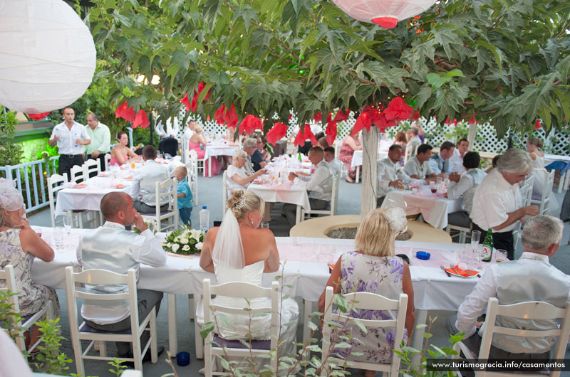 casamento em santorini