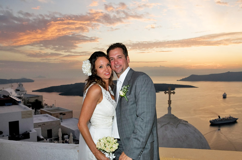 casamento em santorini