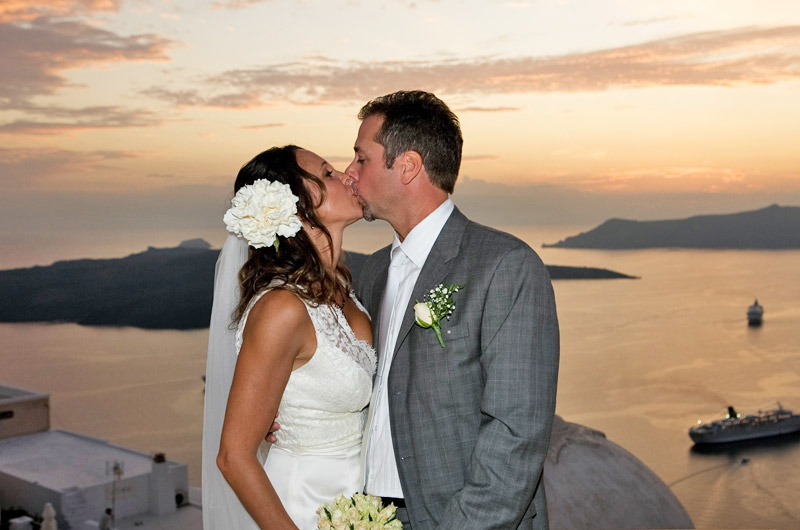 casamento em santorini