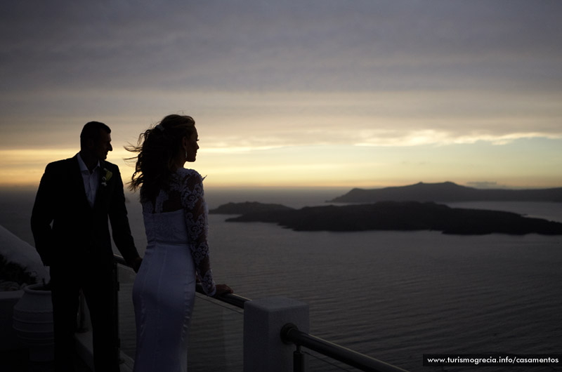 casamentos em santorini