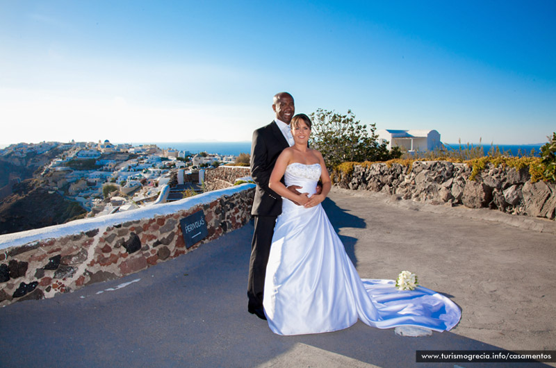 casamentos em santorini