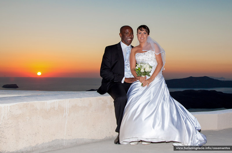 casamento em santorini