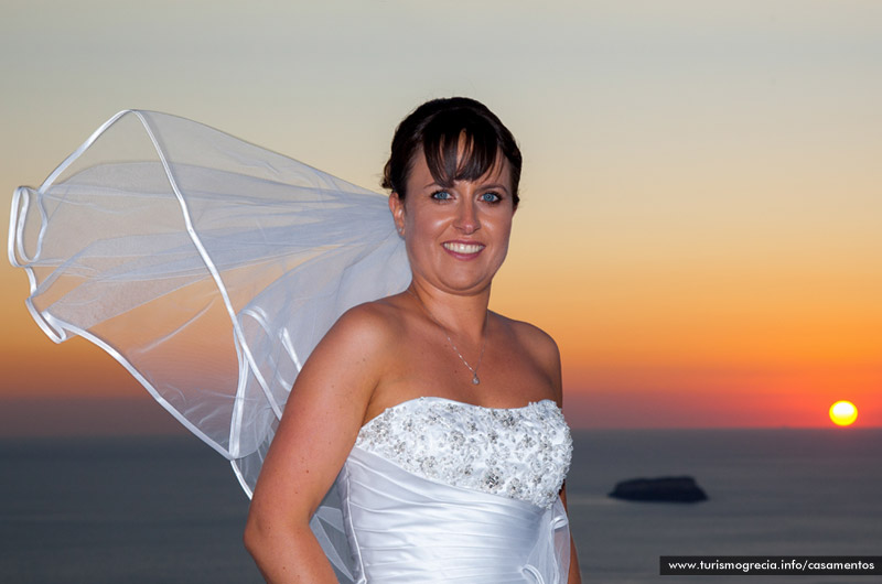 casamento em santorini