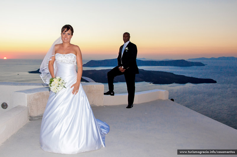 casamento em santorini