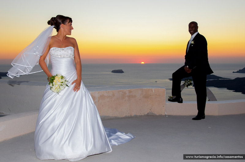 casamento em santorini