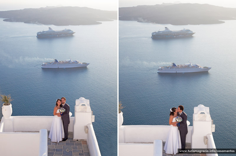 casamentos em santorini