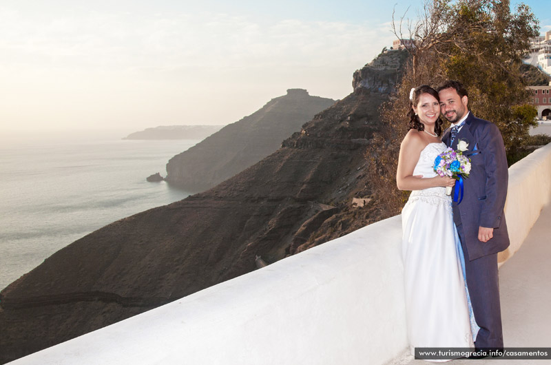 casamentos em santorini