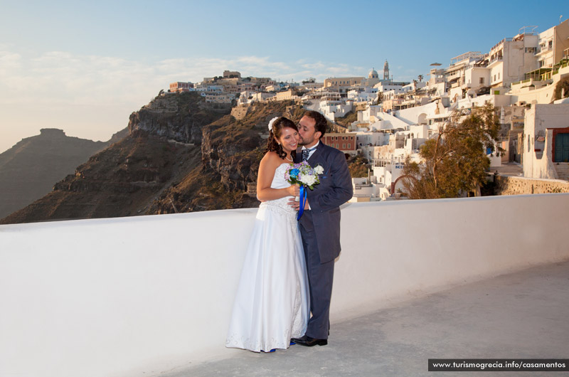 casamentos em santorini