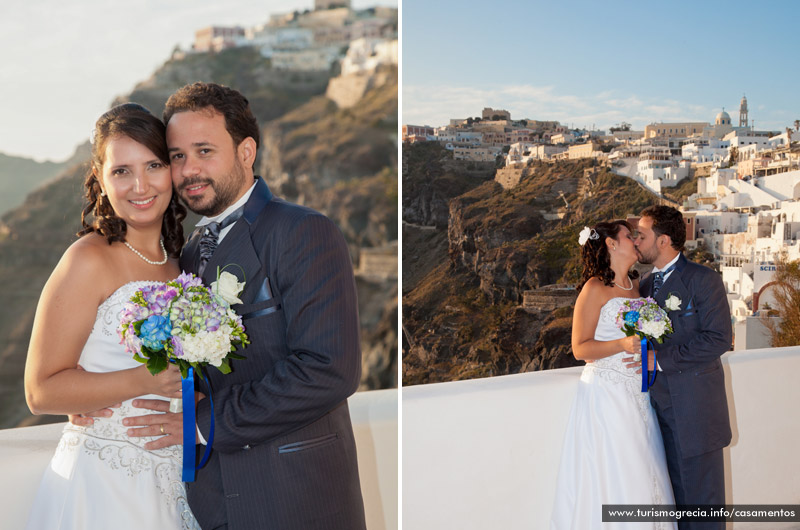 casamento em santorini