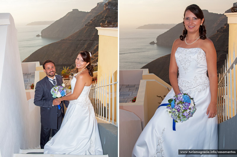 casamento em santorini