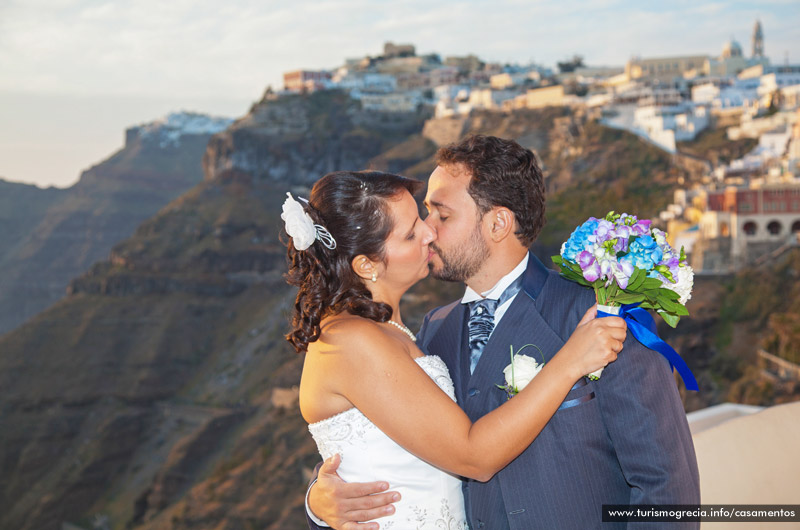 casamento em santorini