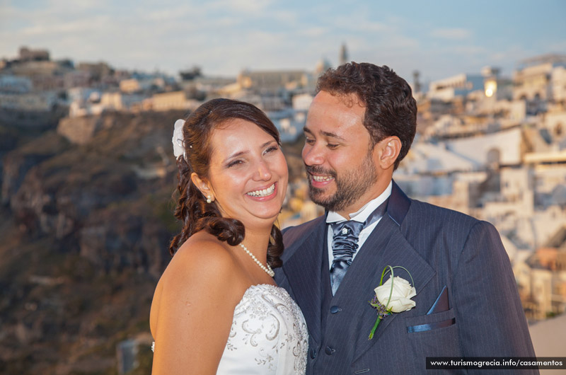 casamento em santorini