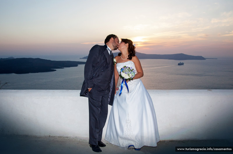 casamento em santorini