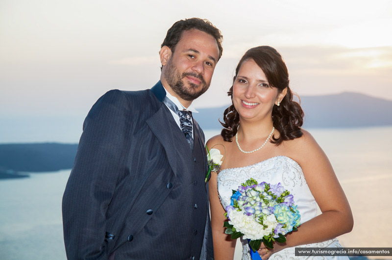 casamento em santorini