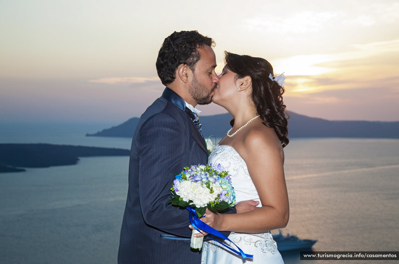 casamento em santorini