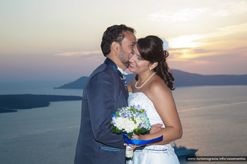 casamento em santorini