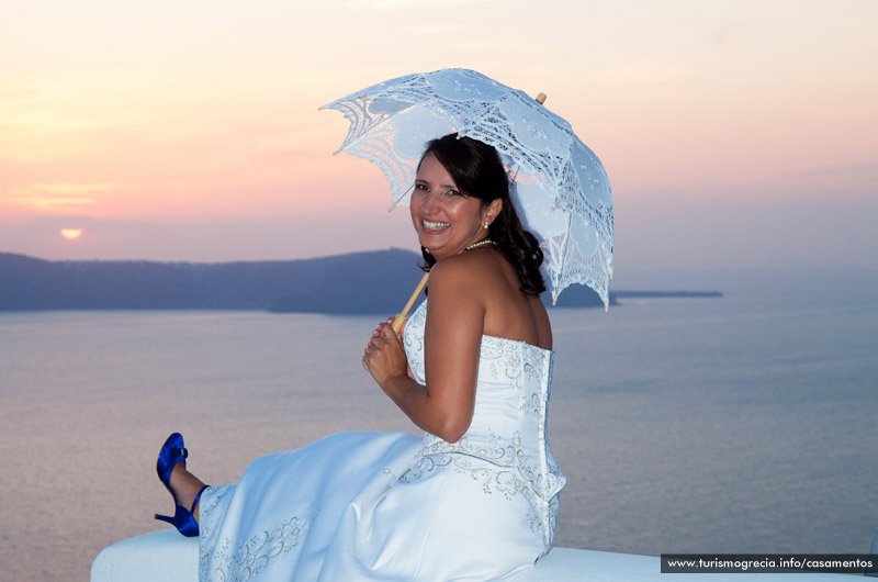 casamento em santorini