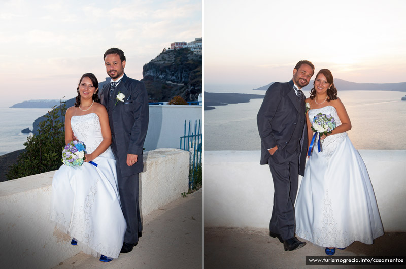 casamento em santorini