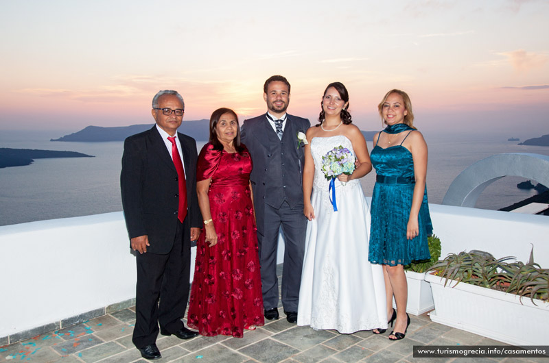 casamento em santorini