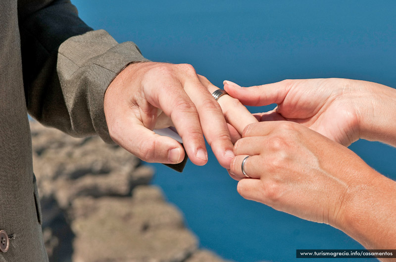 casamentos em santorini