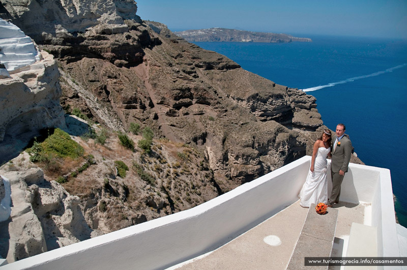 casamentos em santorini