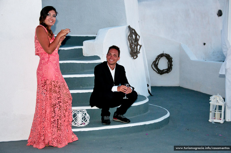 casamento em santorini