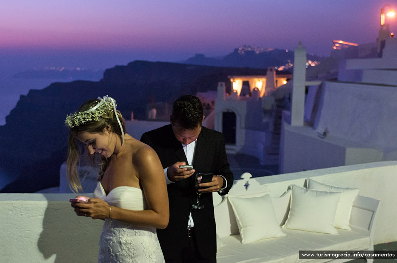 casamento em santorini