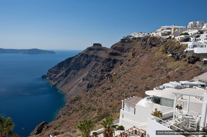 casamentos em santorini