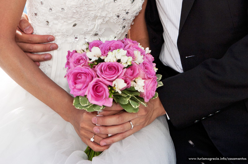 casamento em santorini