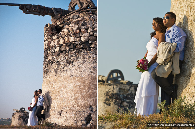 casamentos em santorini