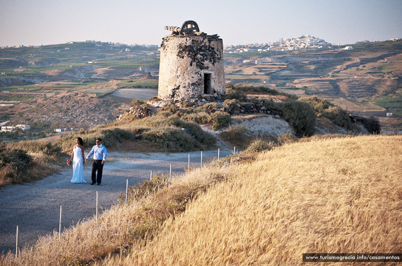 casamentos em santorini