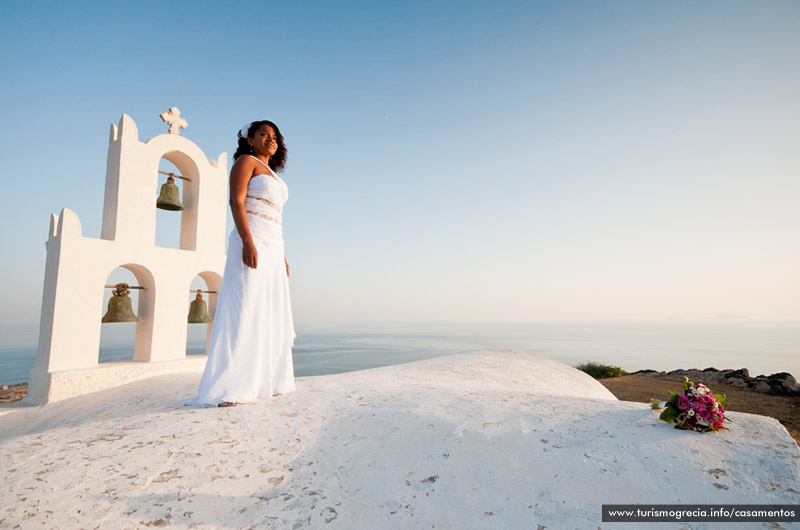 casamentos em santorini