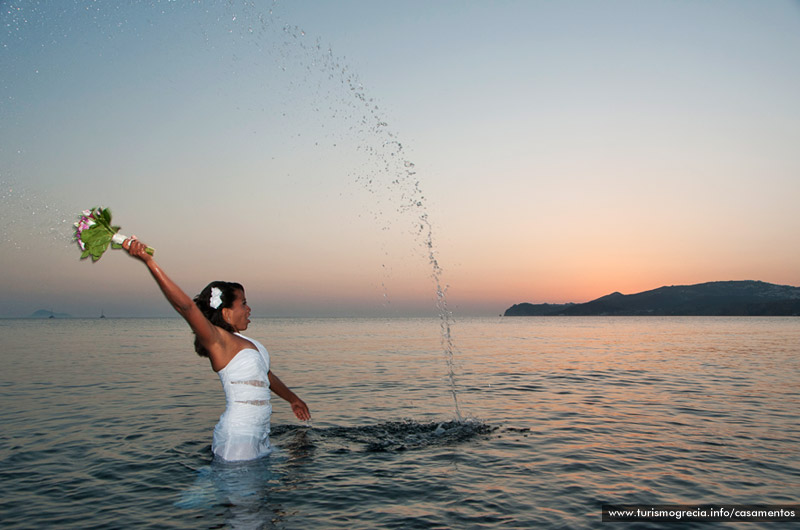 casamento em santorini