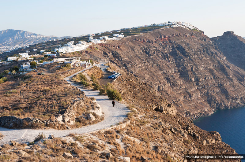 casamentos em santorini