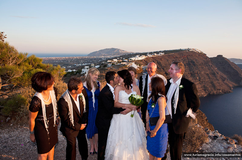 casamento em santorini