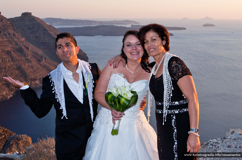 casamento em santorini