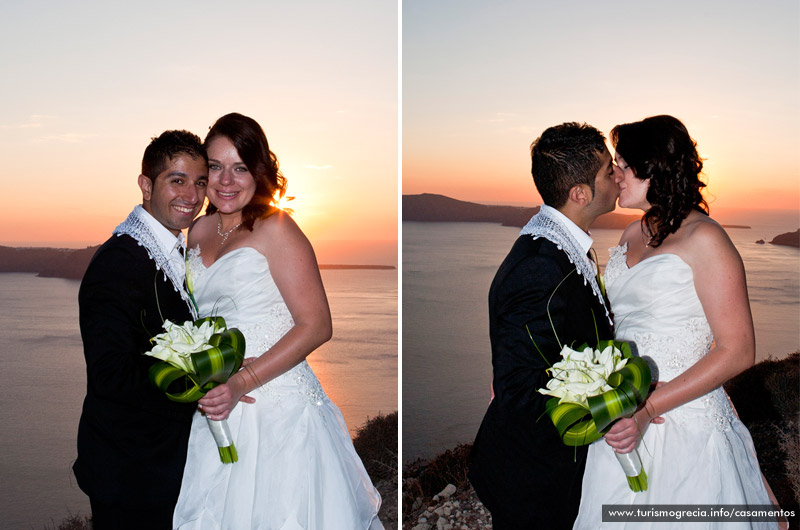 casamento em santorini