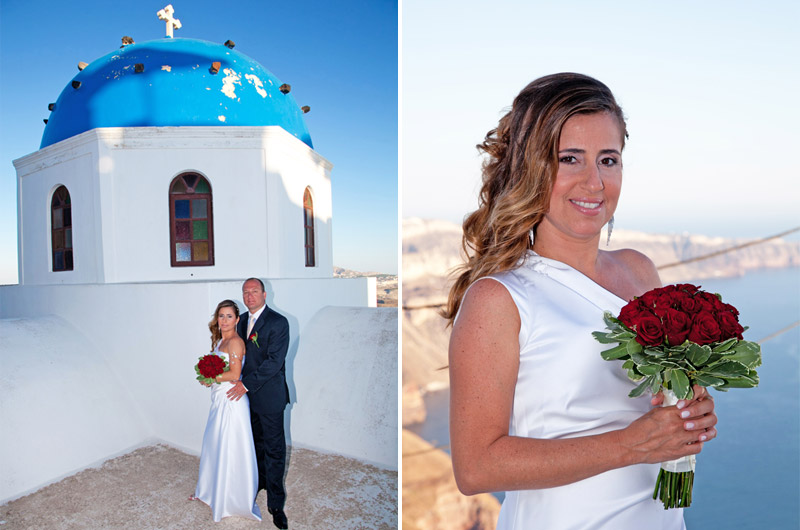 casamento em santorini