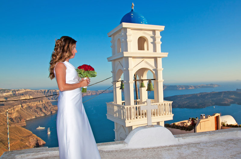 casamento em santorini