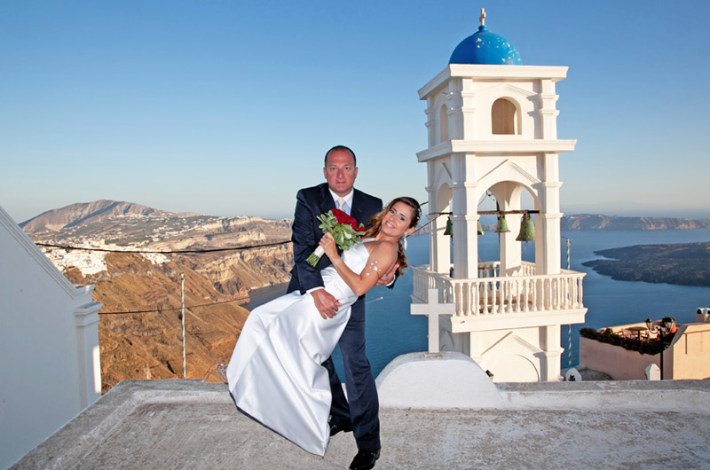 casamento em santorini