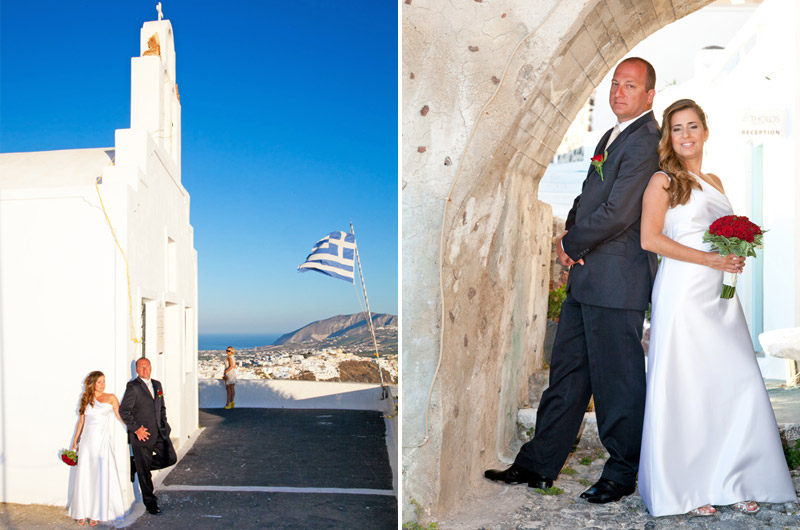 casamento em santorini